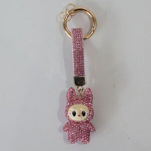 NWT Labubu Blingy Gold Keychain/ Bag Charm